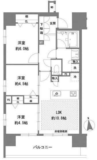 【間取り】 | ラグゼナ八王子横山町