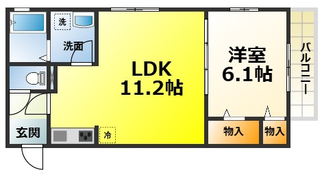 ラフォンテ久米田の間取り