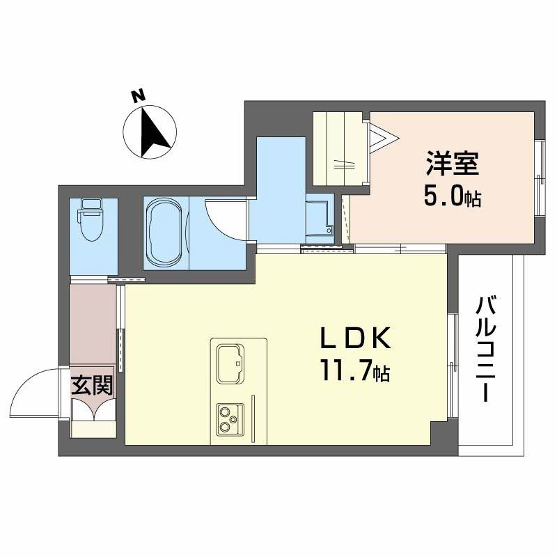 コア八日町の間取り