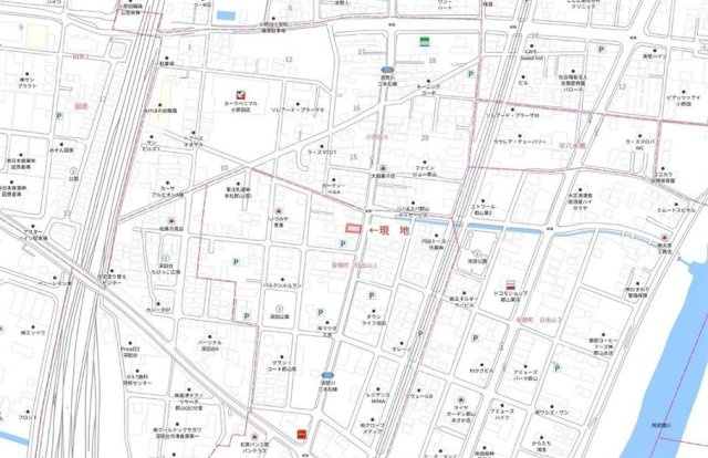 中古戸建　郡山市安積町日出山1丁目　小原田小・小原田中の地図
