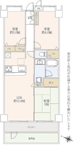 【間取り】 | アトムセレクト　ダイアパレス蘇我１階