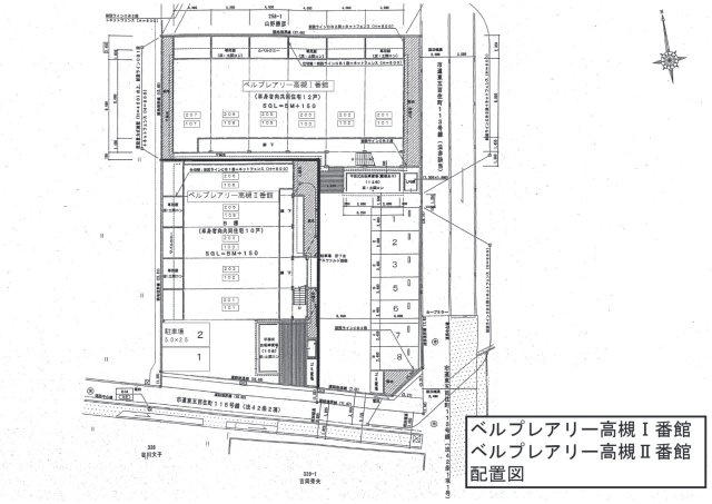 【区画図】 | ベル・プレアリー高槻Ⅱ番館