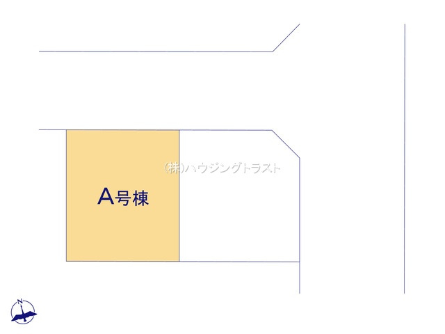 仲介手数料無料　ハートフルタウン所沢弥生町２期　A号棟の区画図