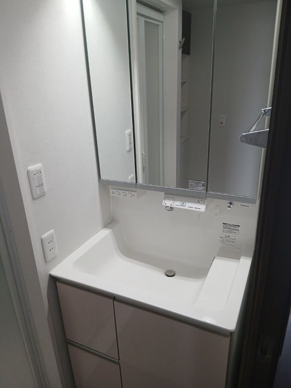 大阪市東住吉区田辺４丁目の賃貸マンションの洗面所