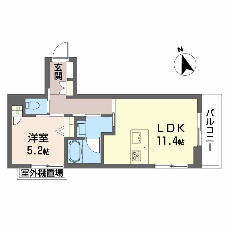 コア八日町の間取り