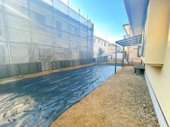 龍ケ崎市平台1丁目　中古戸建の庭|【リフォーム中6/5更新】樹木は伐採いたします。