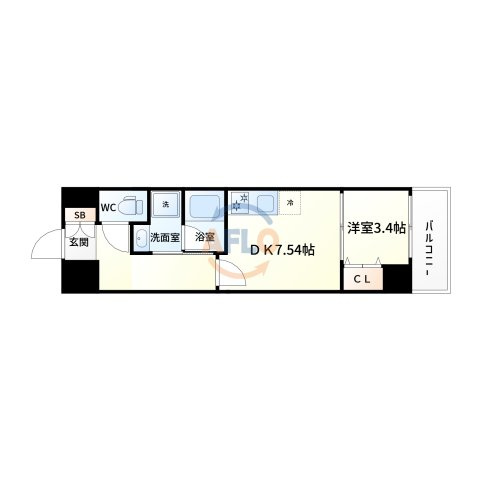 リブネスコート江坂Ⅱの間取り|リブネスコート江坂Ⅱ　間取り
