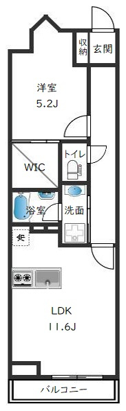 ベルジューレ越谷の間取り