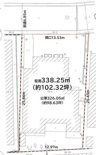 【土地図】 | 樫原井戸　建築条件無し売土地