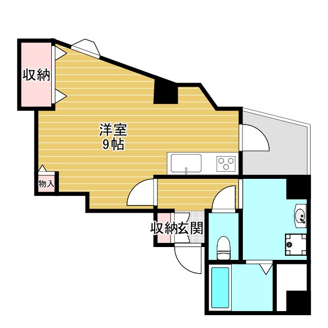 豊中市本町１丁目の賃貸マンションの間取り