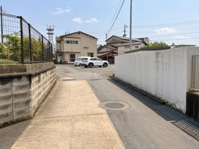 宇城市松橋町松橋の売地の前面道路含む現地写真|南側