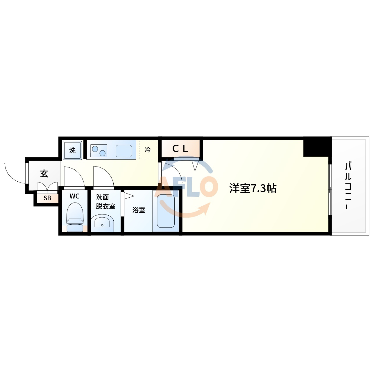 ソルテラスOSAKA MID EAST クレアストの間取り|ソルテラスOSAKA MID EAST クレアスト　間取り