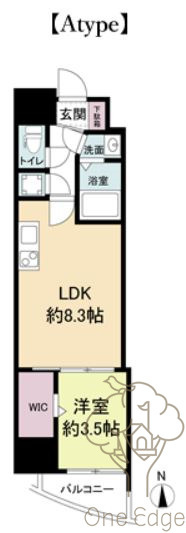 セレニテ梅田ルフレの間取り