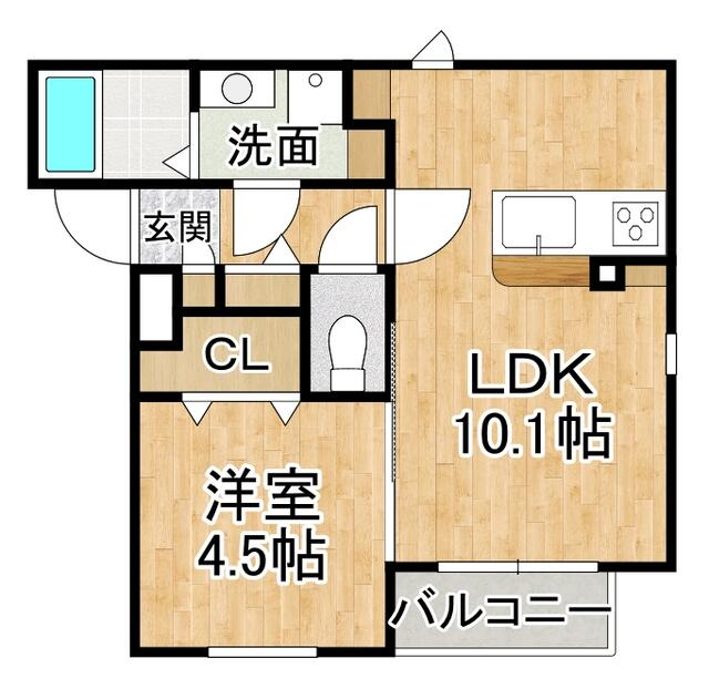 ユーズフォレシア小頭町の間取り