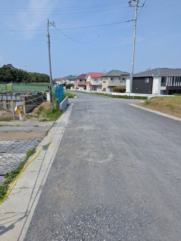 ひたちなか市東大石　8期の前面道路含む現地写真|前面道路含む現地写真です