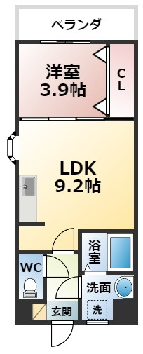 クレア大牟田駅前の間取り