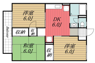【間取り】 | ネオシティ中島　A