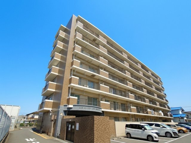 シティライフスセンジエキニの外観|☆４ＬＤＫリノベーション物件☆オール電化、角住戸、平面駐車場相談できます♪