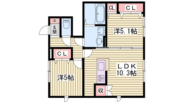 シェーン　メーアの間取り