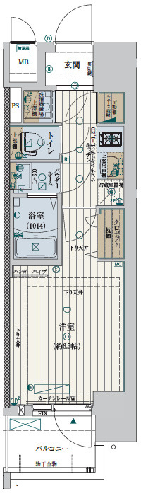 ファーストフィオーレ新町ファジスタの間取り