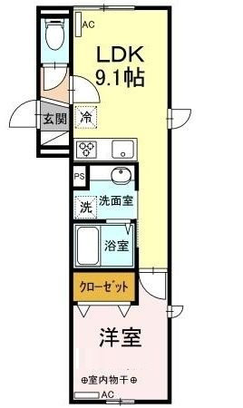 ローズヒル大井の間取り|間取りです。