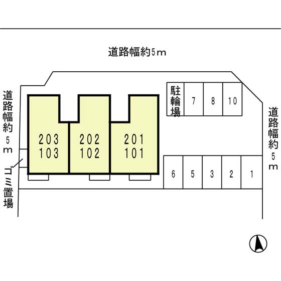 セピアコートの区画図