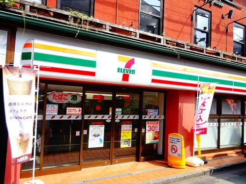 エスアール自由が丘の周辺|【コンビニエンスストア】 セブン-イレブン自由が丘学園通り店まで494ｍ