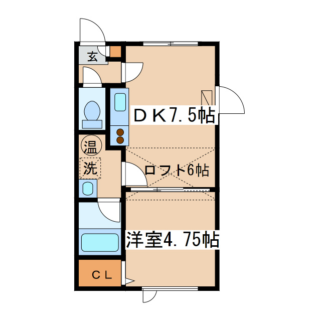 アーバンエステート浪花Ｋの間取り