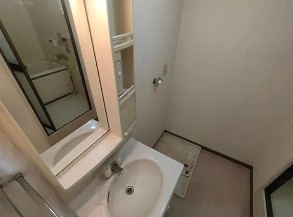 荒神山マンションの洗面所