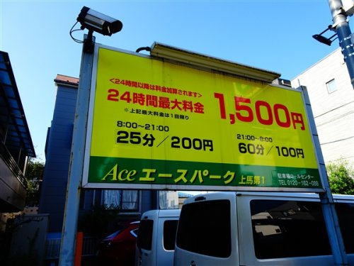 駒沢3丁目貸家の周辺|【駐車場】エースパーク上馬第1まで1161ｍ