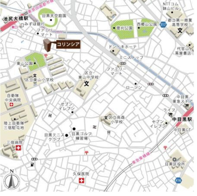 コリンシア の地図