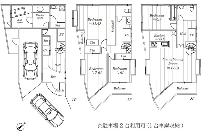 山王一丁目戸建の間取り|間取り