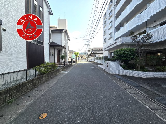 ライオンズマンション長住南第2の完成予想図|前面道路含む現地写真です。