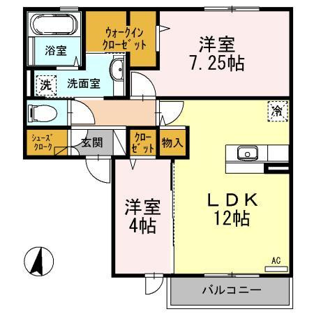 セジュール牧野の間取り