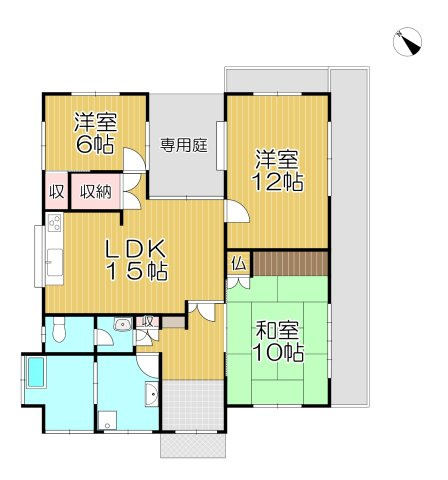 宮野K戸建の間取り