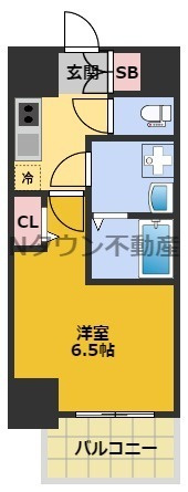 【間取り】 | S-RESIDENCE上前津South | 間取りです。