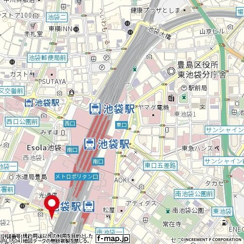 日神パレステージ西池袋の地図