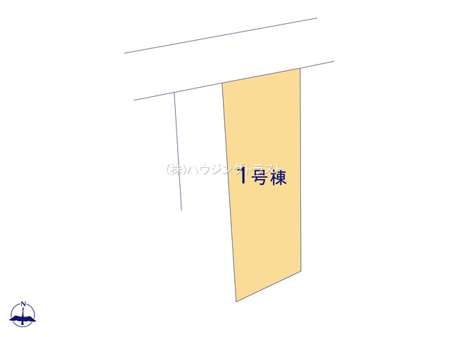 仲介手数料無料　所沢市緑町４丁目　新築戸建　全1棟の区画図