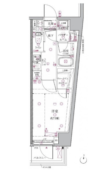 クレイシアIDZ芦花公園の間取り