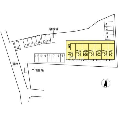 クレシェンテＨＲの区画図|当社、チルホームのHPもご覧ください(^^)/物件情報多数♪