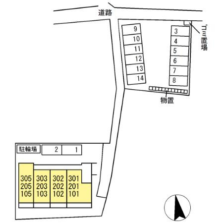 Glicina（グリシーナ）の区画図|駐車場2台目はご相談ください。
