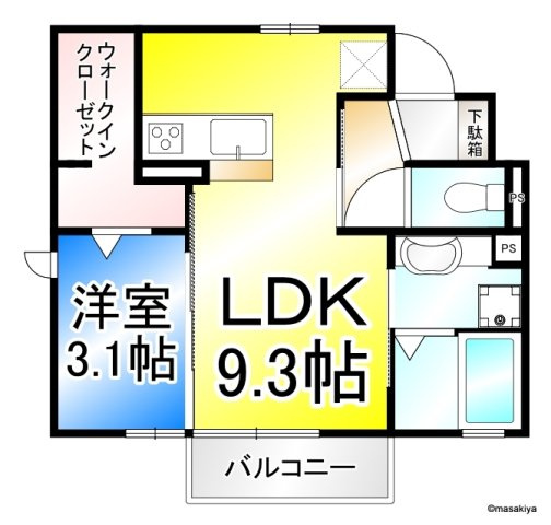 CASA日和　Ⅲの間取り
