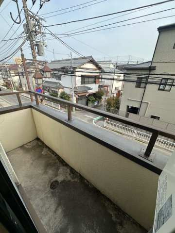 NYビルのバルコニー