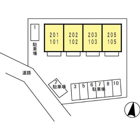 シャルム　マーメゾンの区画図