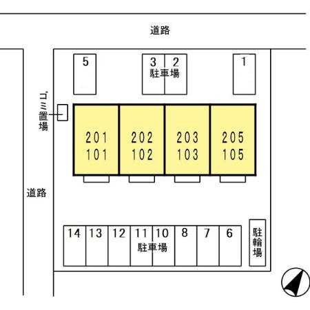 グランシャリオ松井の区画図
