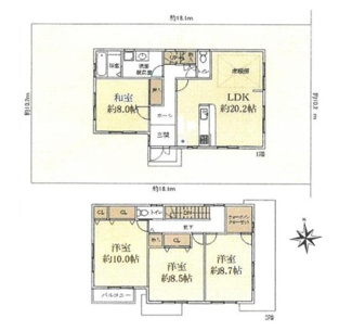 【間取り】 | 八瀬近衛町　中古戸建【駐車２台可・高台】