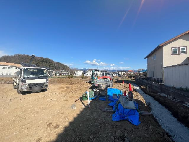 清水町徳倉新築アパートの外観|建築現場