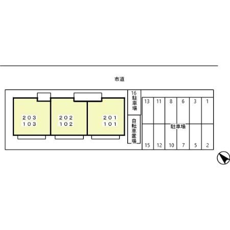 ローズコートＳの区画図