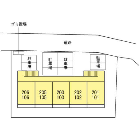 ディスカバリー柿田Ⅱの区画図