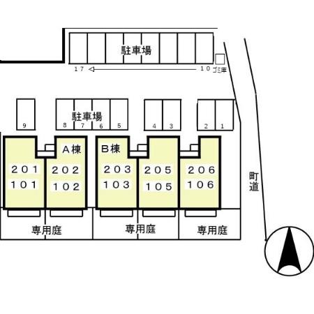 パストラル　Ｂの区画図